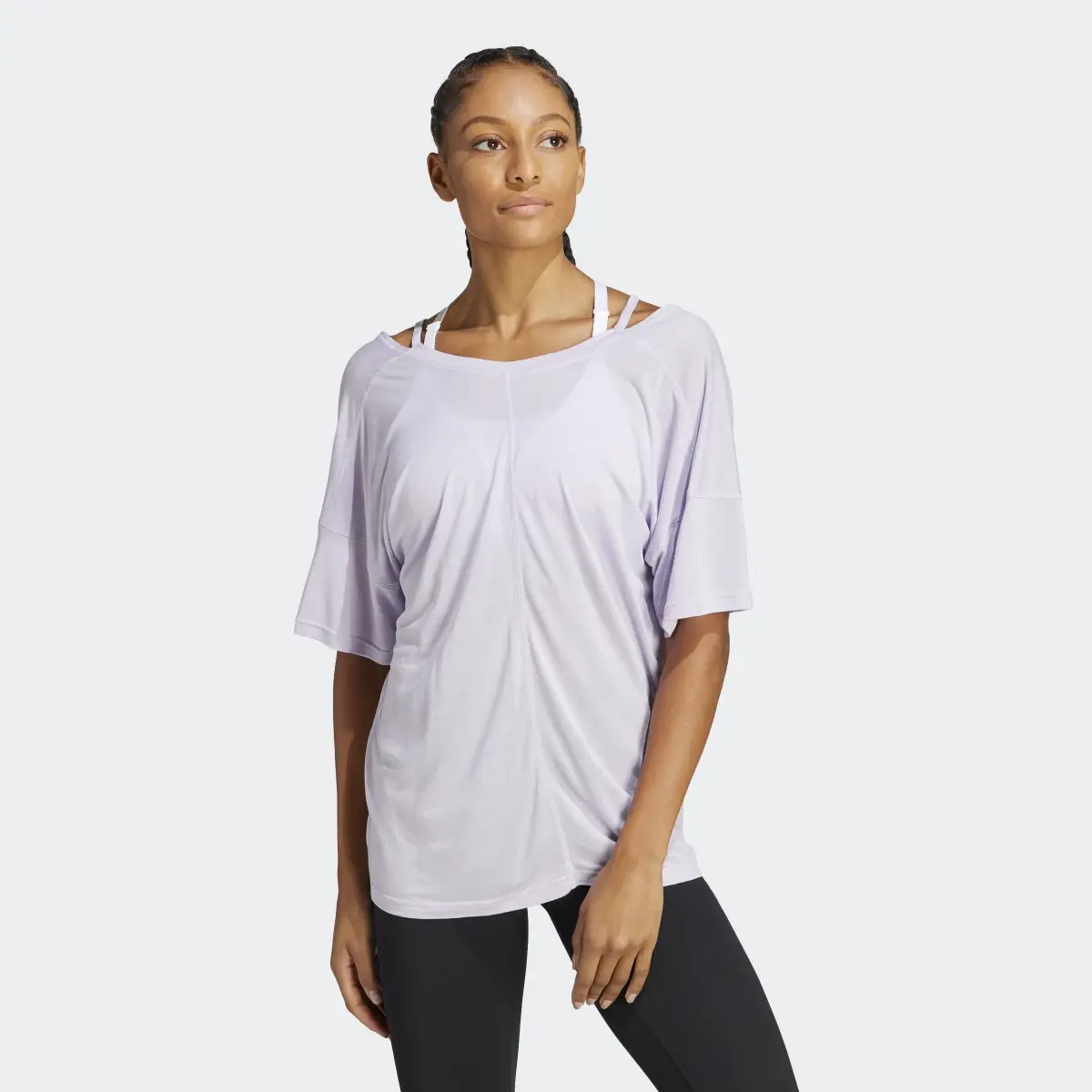 Adidas Yoga Studio Oversized Tee. 2