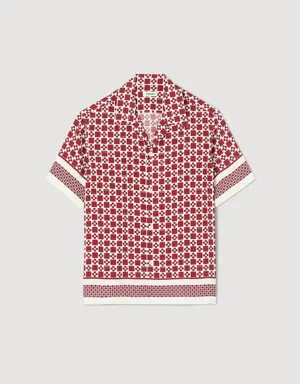 Short-sleeve Square Cross shirt