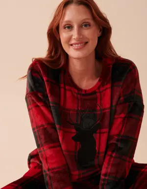 Buffalo Plaid Soft Plush PJ Set