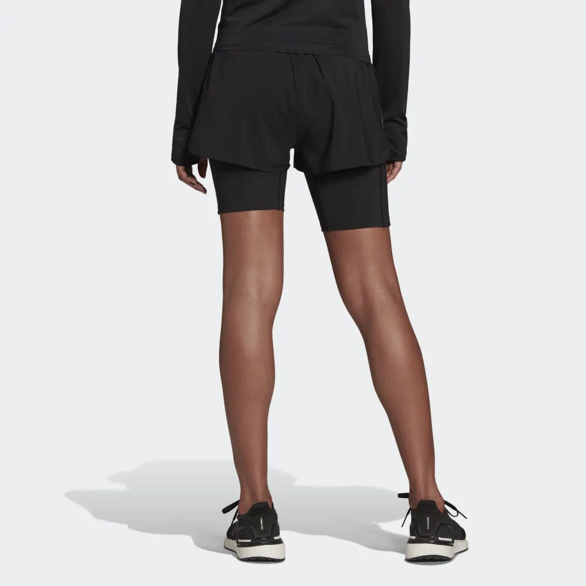 Adidas Run Icons Two-in-One Running Shorts. 2