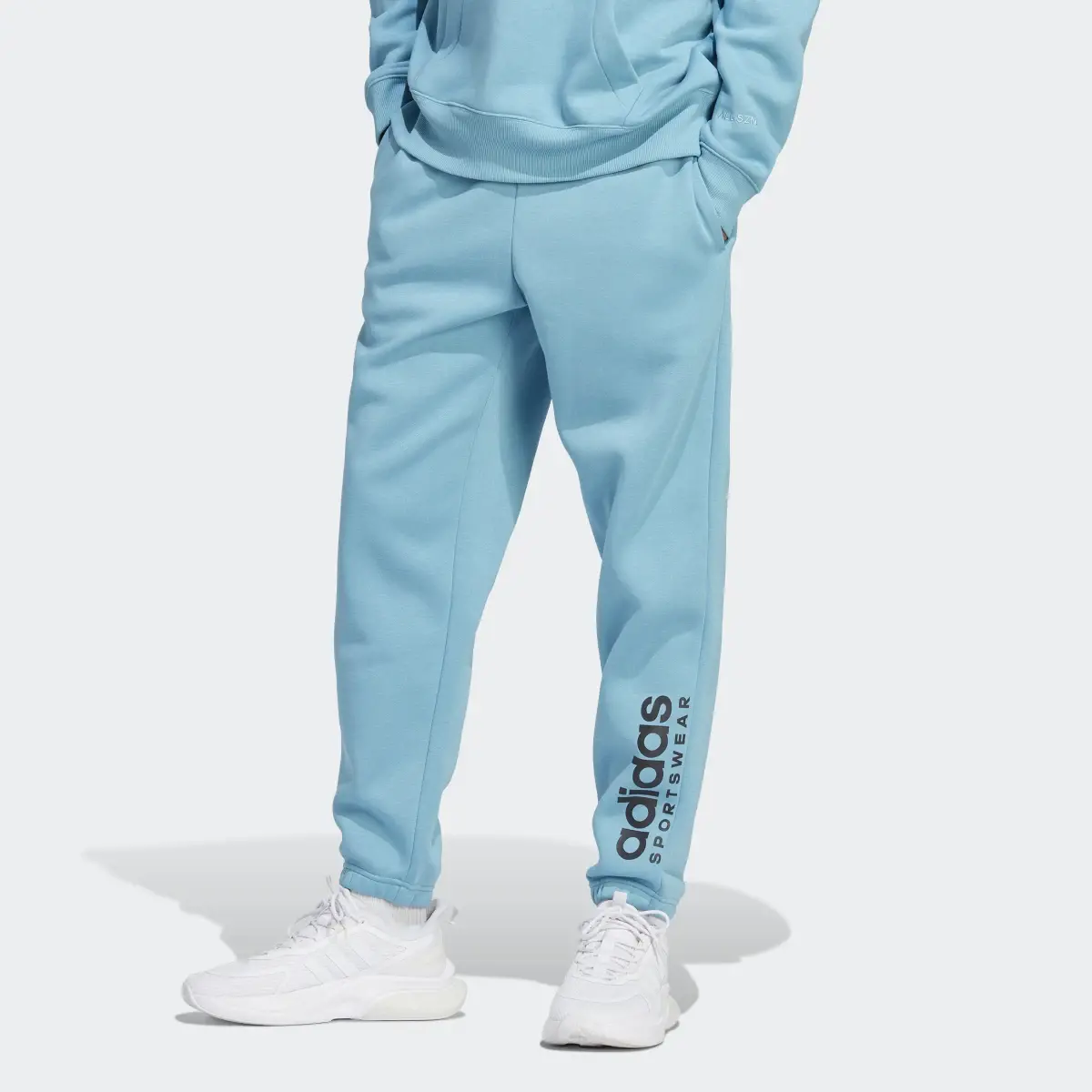 Adidas All SZN Fleece Graphic Pants. 1