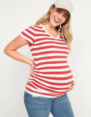 Old Navy Maternity V-Neck T-Shirt red