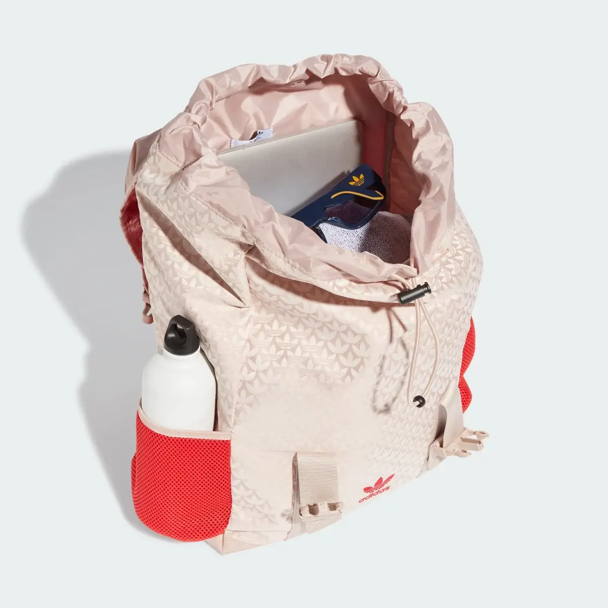Adidas Trefoil Monogram Jacquard Backpack. 3
