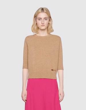 Cashmere top with Horsebit