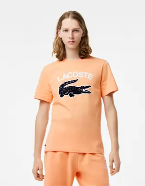 Lacoste Camiseta de hombre Lacoste regular fit con estampado de cocodrilo XL
