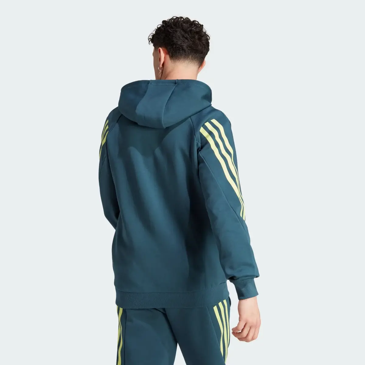 Adidas Veste à capuche entièrement zippée 3 bandes Future Icons. 3