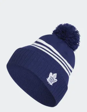 Maple Leafs Cuffed Pom Beanie