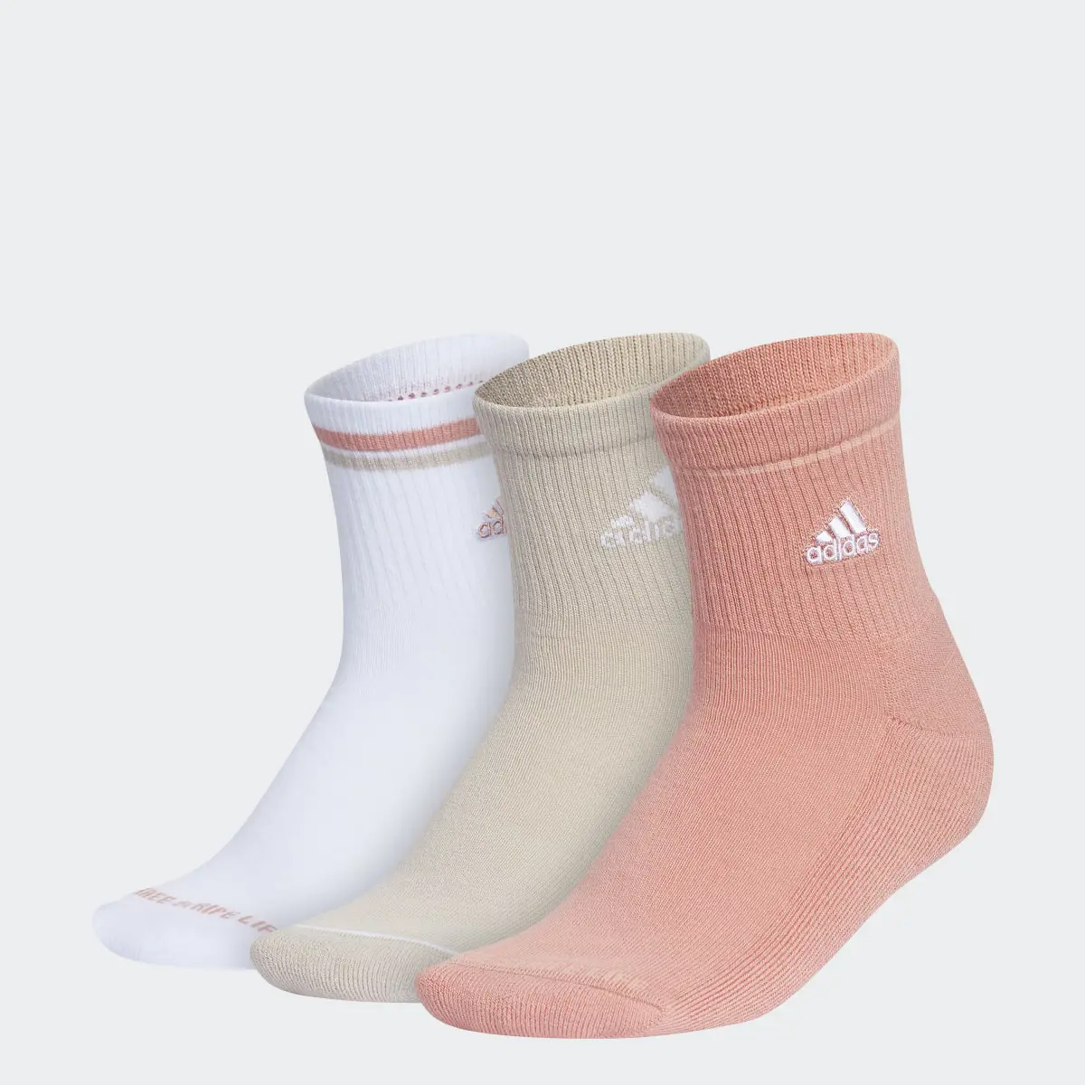 Adidas Cushioned Sport High-Quarter Socks 3-Pack. 1