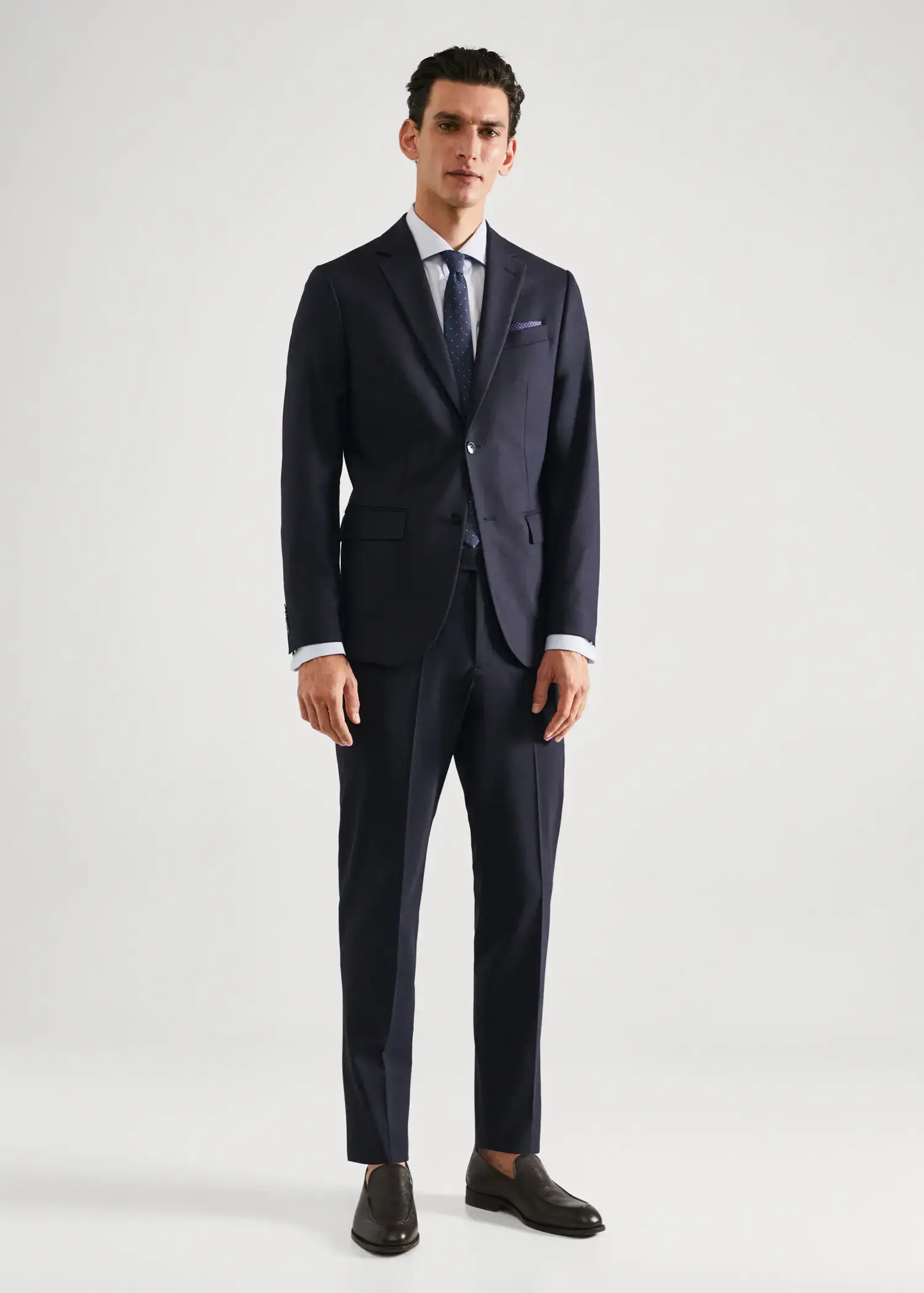 Mango Slim Fit-Anzughose aus Wolle. 1