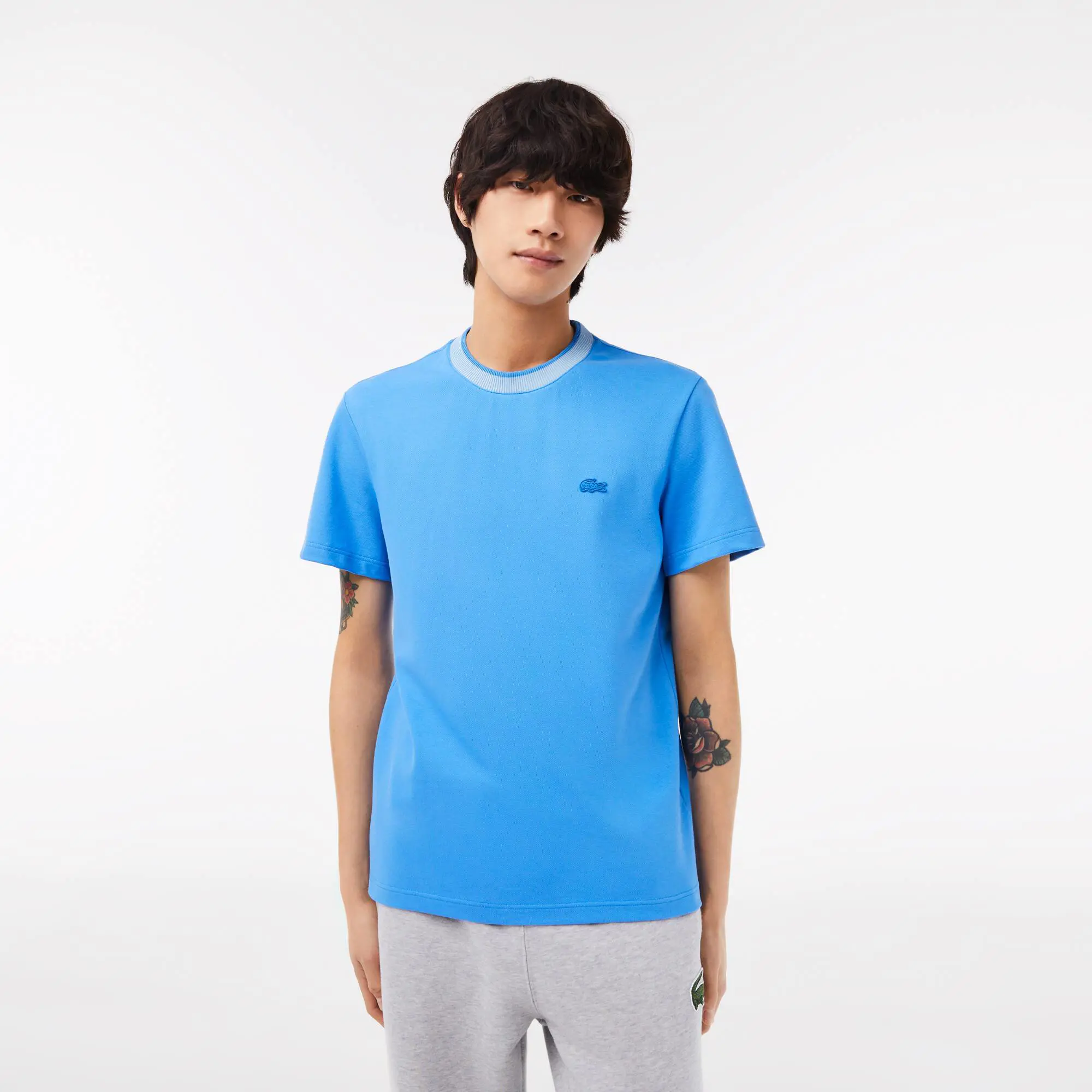 Lacoste T-shirt da uomo regular fit in piqué elasticizzato Lacoste. 1