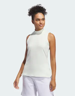 Adidas Ultimate365 Sleeveless Mock Neck Polo Shirt. 2