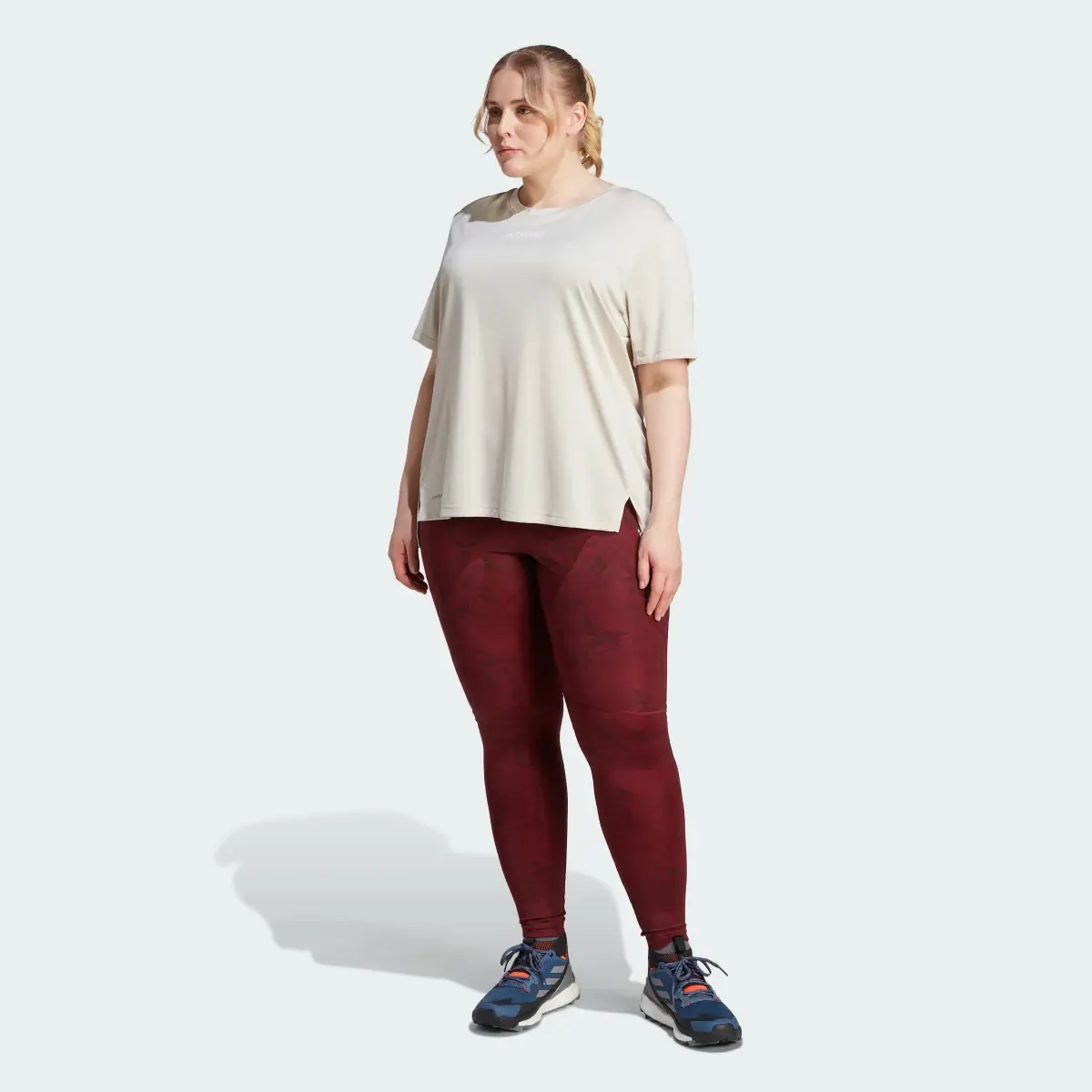 Adidas TERREX Multi Allover Print Leggings (Plus Size). 3