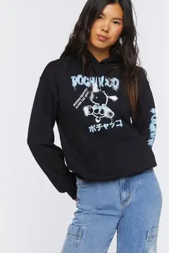 Forever 21 Forever 21 Pochacco Graphic Hoodie Black/Multi. 2
