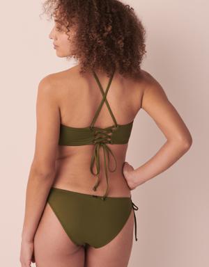 WINTER MOSS Recycled Fibers Bandeau Bikini Top