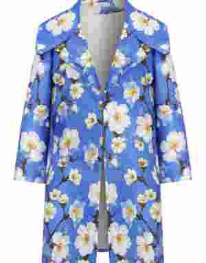 Sky Vibe Floral Long Women's Jacket