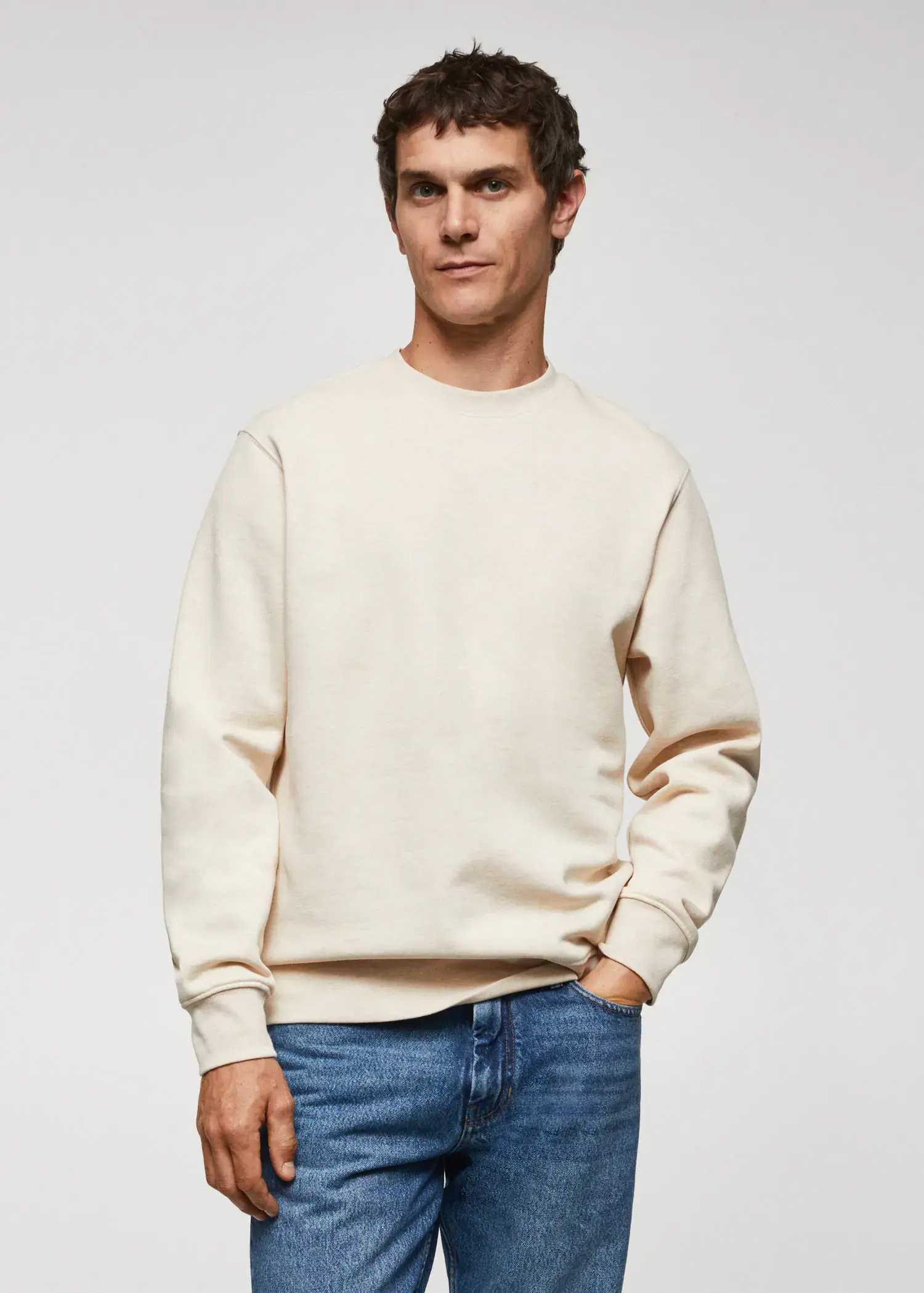 Mango Lightweight cotton sweatshirt. 1