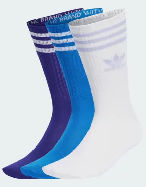 Adidas Adicolor Mid Cut Crew Socks 3 Pairs