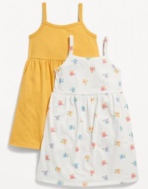 Old Navy Jersey-Knit Fit & Flare Cami Dress 2-Pack for Toddler Girls multi