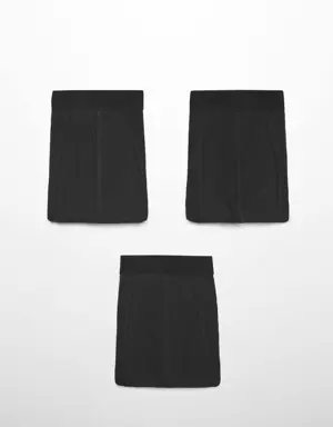 3-pack of black cotton boxer shorts