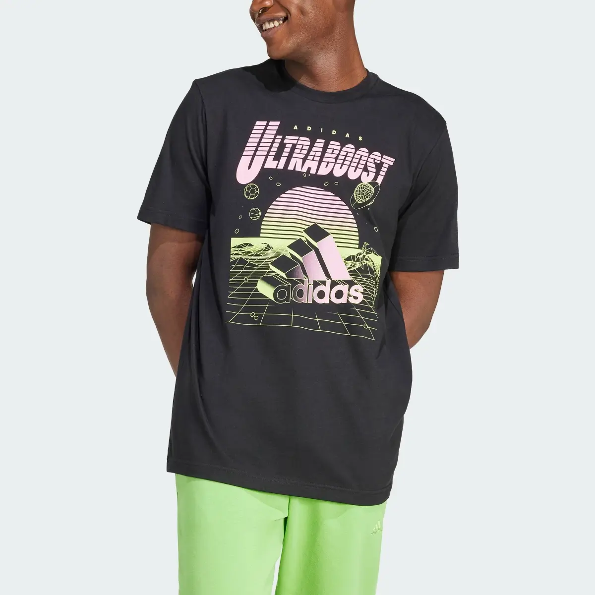 Adidas Neon Ultraboost Graphic Tişört. 1