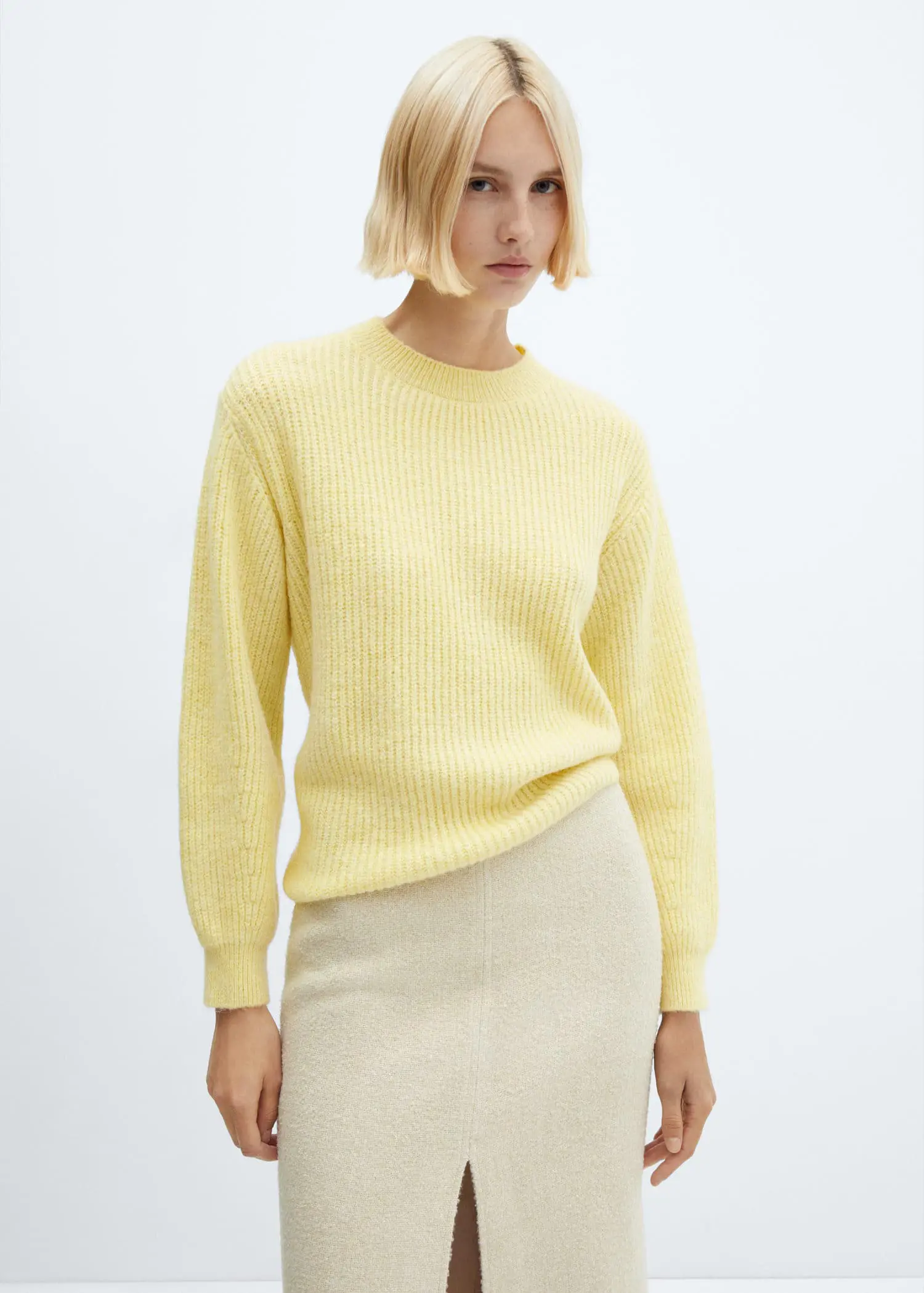 Mango Round-neck knitted sweater . 2