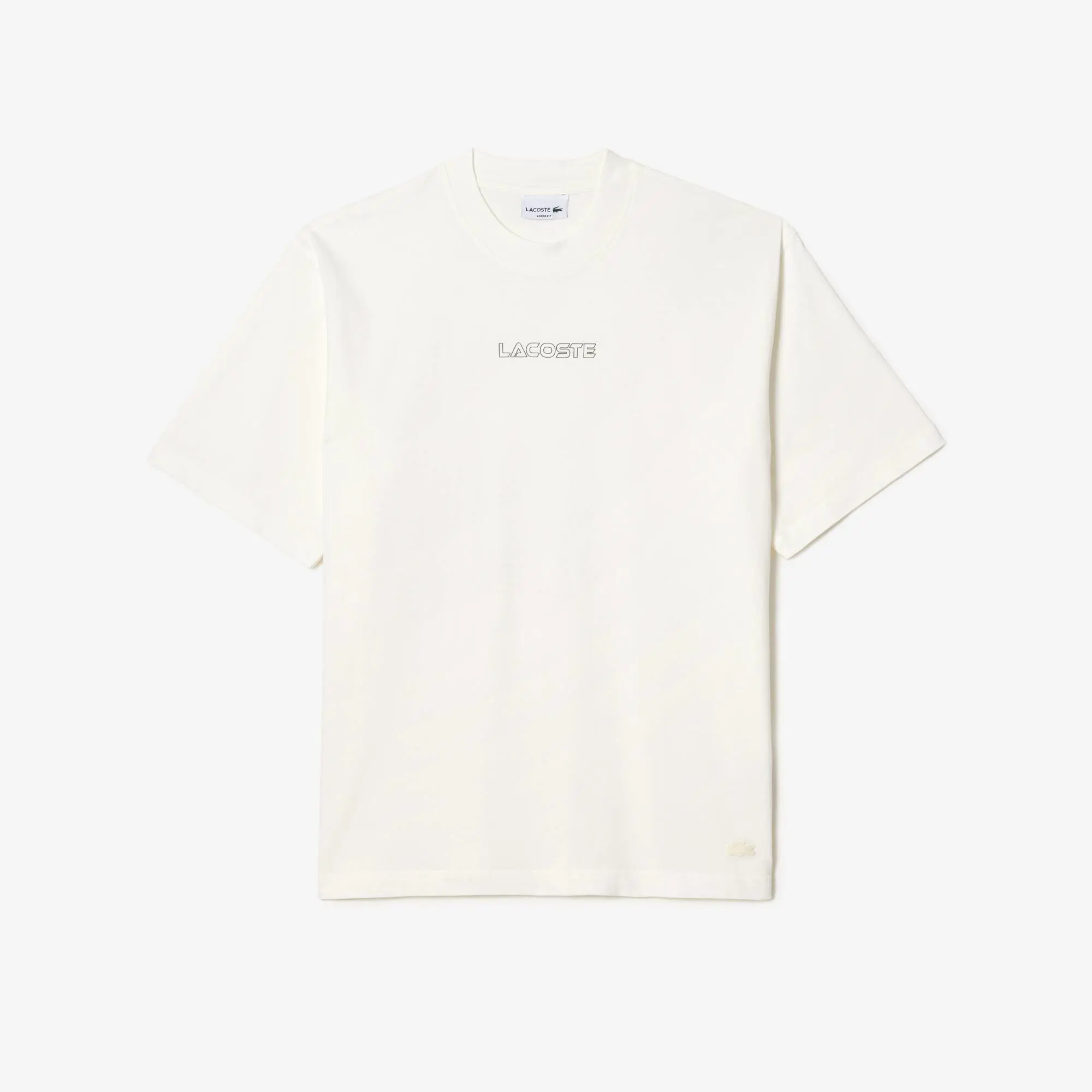Lacoste Unisex Loose Fit Cotton Jersey T-Shirt. 2