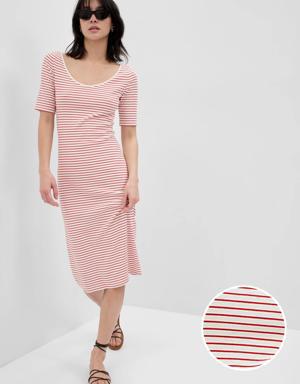 Gap Modern T-Shirt Midi Dress red