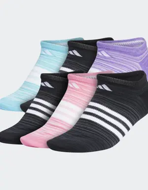 Superlite Ombre No-Show Socks 6 Pairs