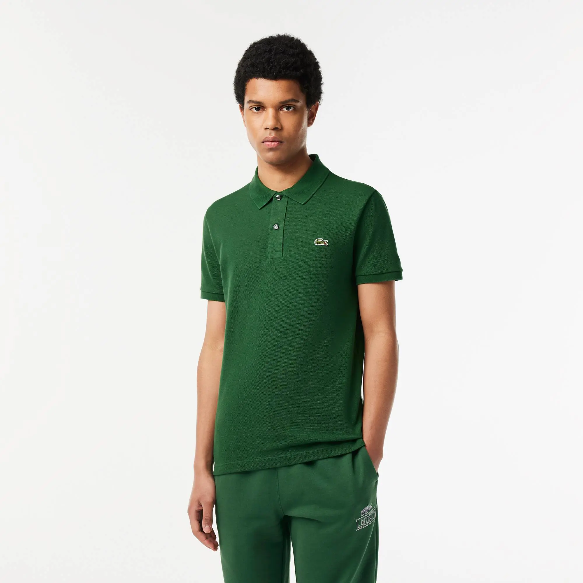 Lacoste Men's Original L.12.12 Slim Fit Petit Piqué Cotton Polo. 1 Lacoste Men's Original L.12.12 Slim Fit Petit Piqué Cotton Polo. 1