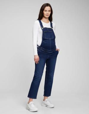 Maternity Denim Overalls blue