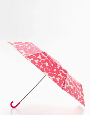 Floral folding umbrella