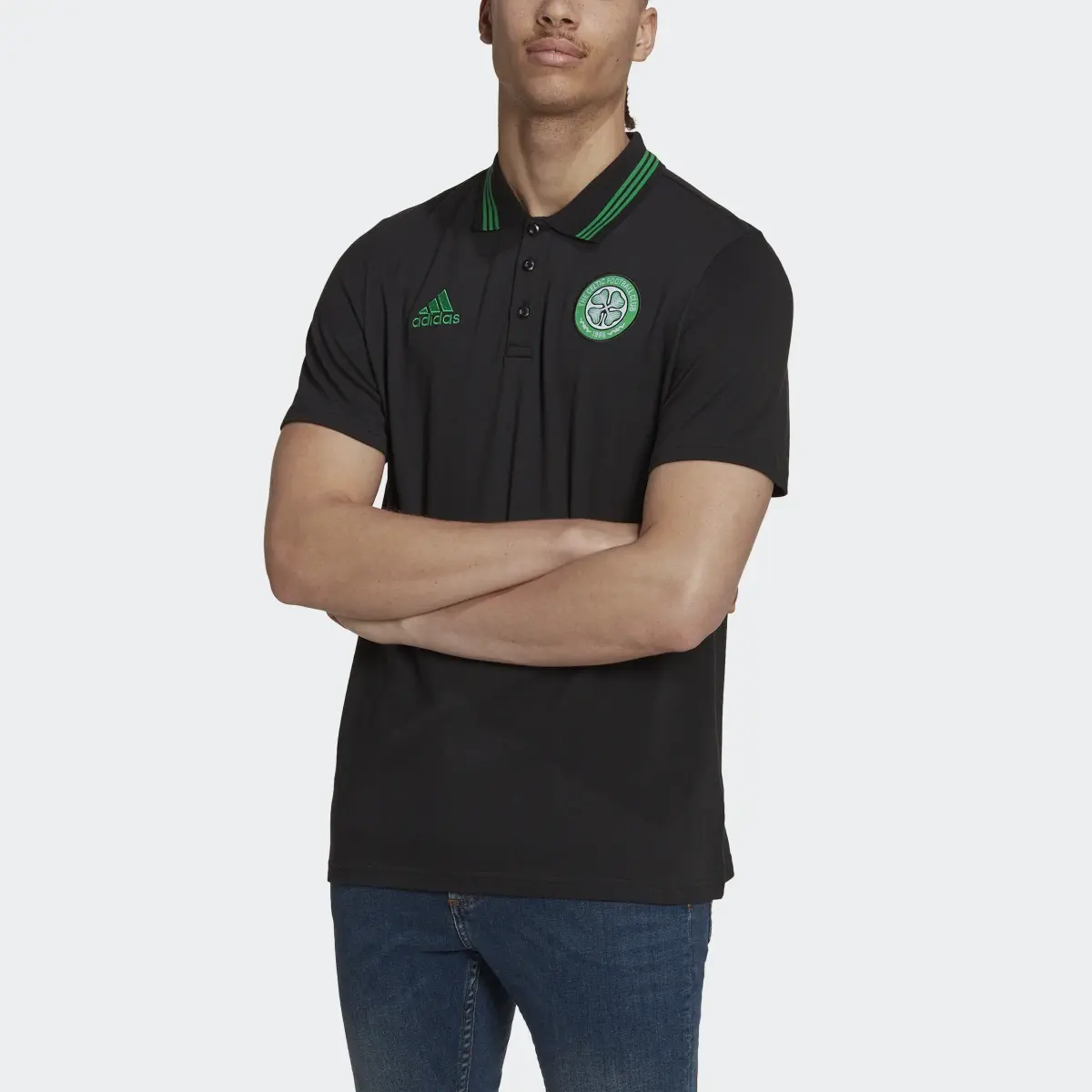 Adidas Celtic FC DNA Polo Shirt. 1