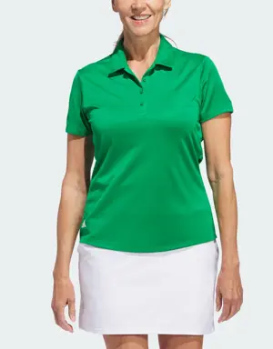 Adidas Women's Solid Performance Short Sleeve Polo Shirt