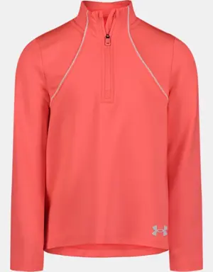 Girls' UA Stretch Jersey ¼ Zip