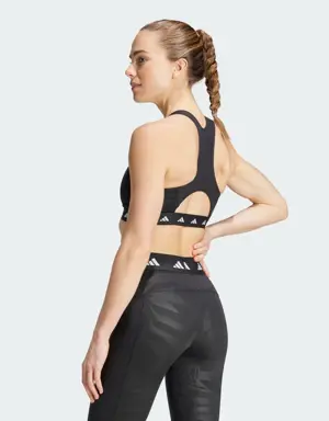 Adidas Powerimpact Training Medium-Support Techfit High-Neck Zip Bra. 3 Adidas Powerimpact Training Medium-Support Techfit High-Neck Zip Bra. 3