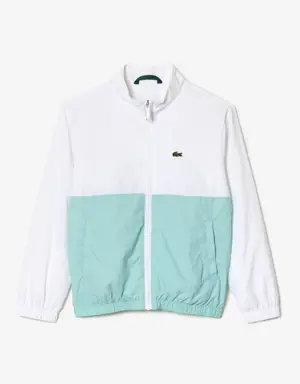 Kids' Lacoste High Neck Colour-Block Jacket