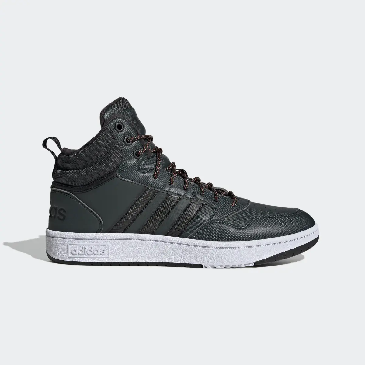Adidas Chaussure Hoops 3.0 Mid Lifestyle Basketball Classic Fur Lining Winterized. 2