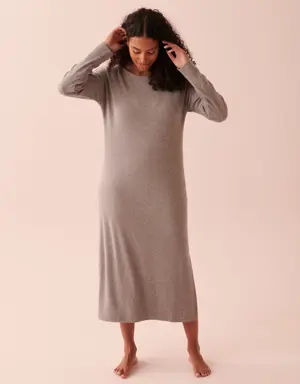 Ribbed Long Sleeve Dress