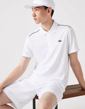 Lacoste Men's Lacoste SPORT Contrast Piping Breathable Piqué Polo Shirt