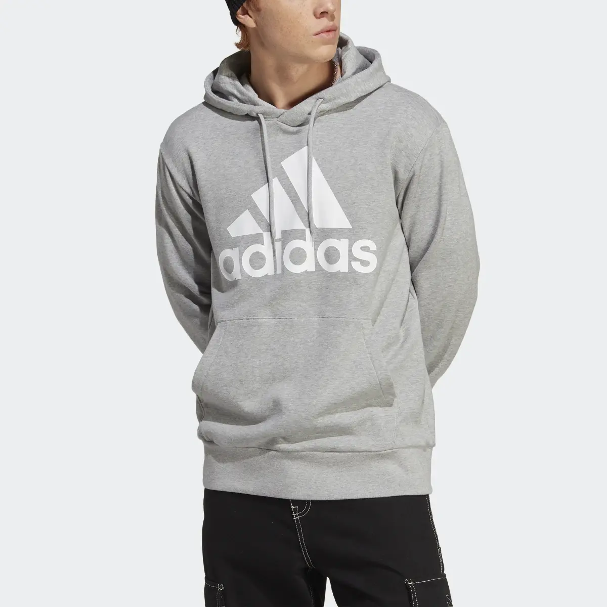 Adidas Sweat-shirt à capuche en molleton Essentials Big Logo. 1