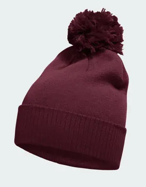 Solid Cuffed Pom Beanie