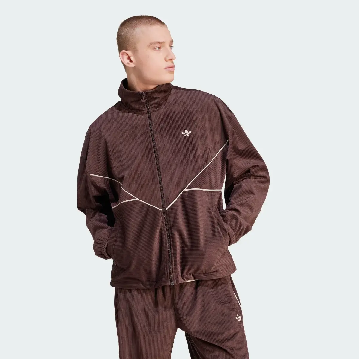 Adidas Adicolor Seasonal Corduroy Track Jacket. 2