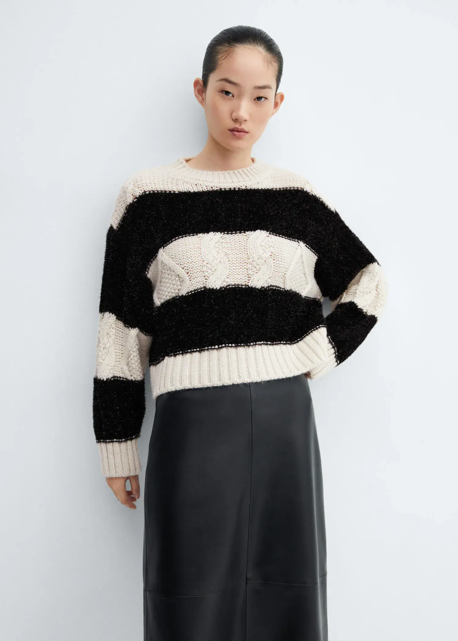 Mango Lurex stripes sweater. 1