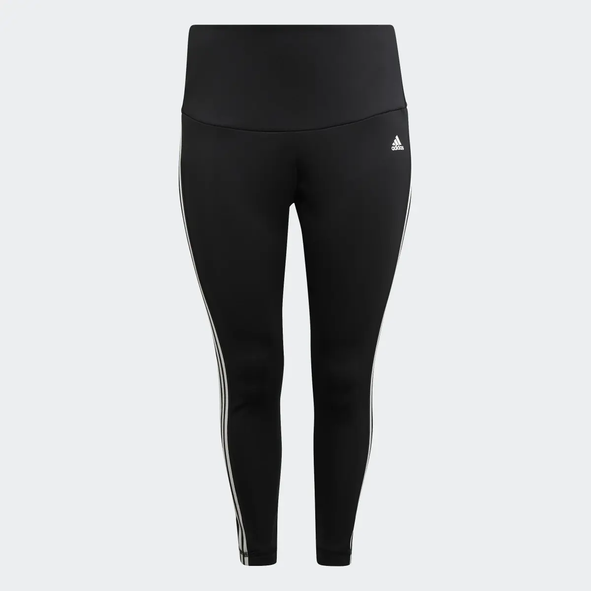 Adidas Designed to Move High-Rise 3-Stripes 7/8 Sport Leggings (Plus Size). 1