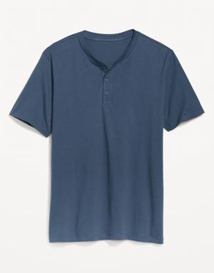 Old Navy Soft-Washed Short-Sleeve Henley T-Shirt for Men blue