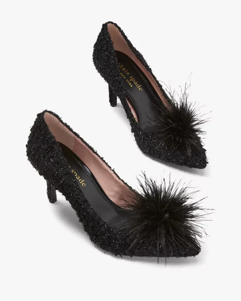 Kate Spade Marabou Pumps. 2