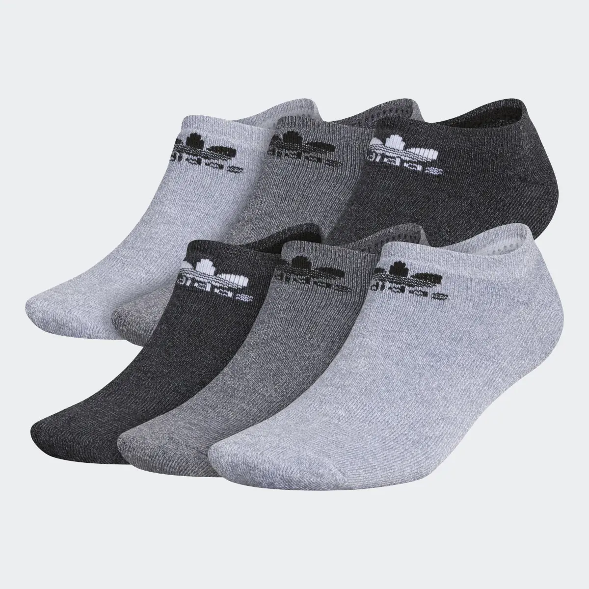 Adidas Trefoil No-Show Socks 6 Pairs. 2 Adidas Trefoil No-Show Socks 6 Pairs. 2