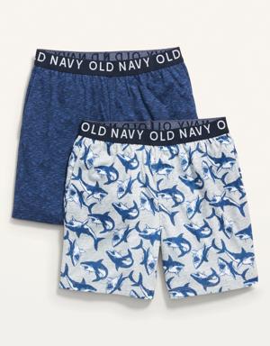 Jersey-Knit Pajama Shorts 2-Pack for Boys multi