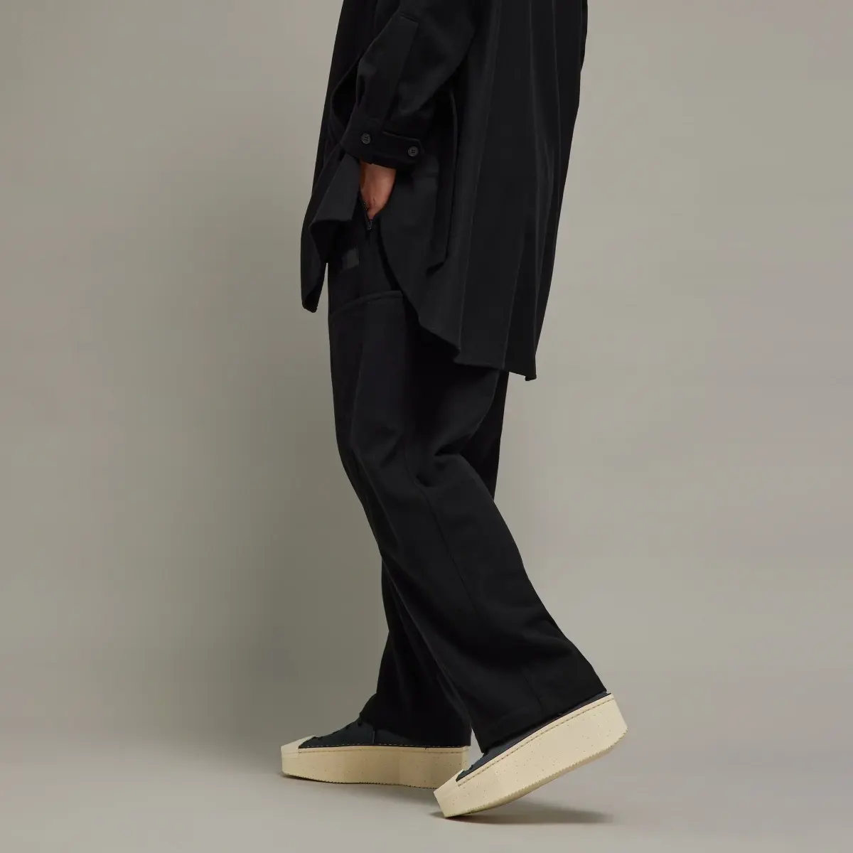 Adidas Y-3 Wool Flannel Straight-Leg Pants. 2