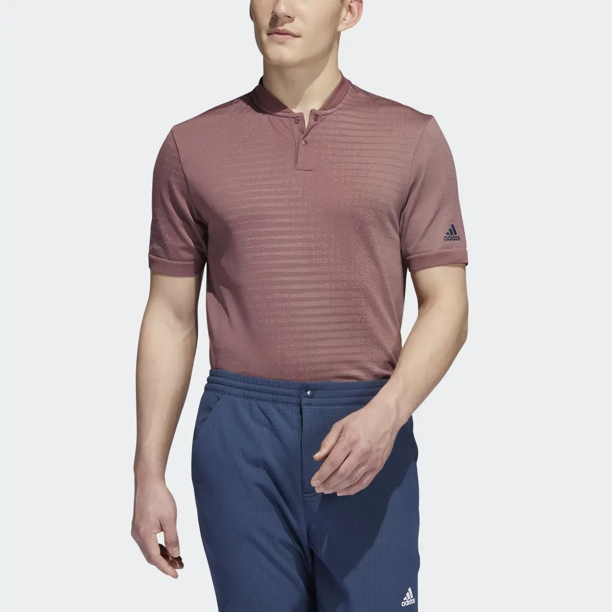 Adidas Statement Seamless Golf Polo Shirt. 1